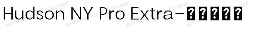 Hudson NY Pro Extra字体转换